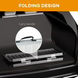 easycomfort easycomfort rampa per sedia a rotelle pieghevole in alluminio con deflettori e adesivi 91x73 6x5 1 cm nero