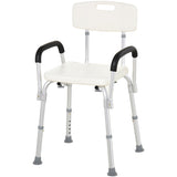 easycomfort easycomfort sedile da doccia con schienale e braccioli sedile da vasca sedia regolabile in altezza ean 8054111847520