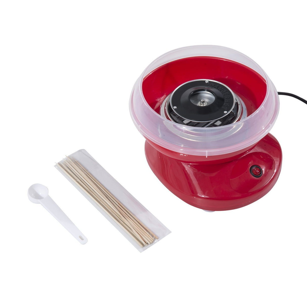 easycomfort easycomfort macchina per zucchero filato in pp acciaio inox e alluminio 450w 27 x 26 x 18cm rosso ean 8054111840804