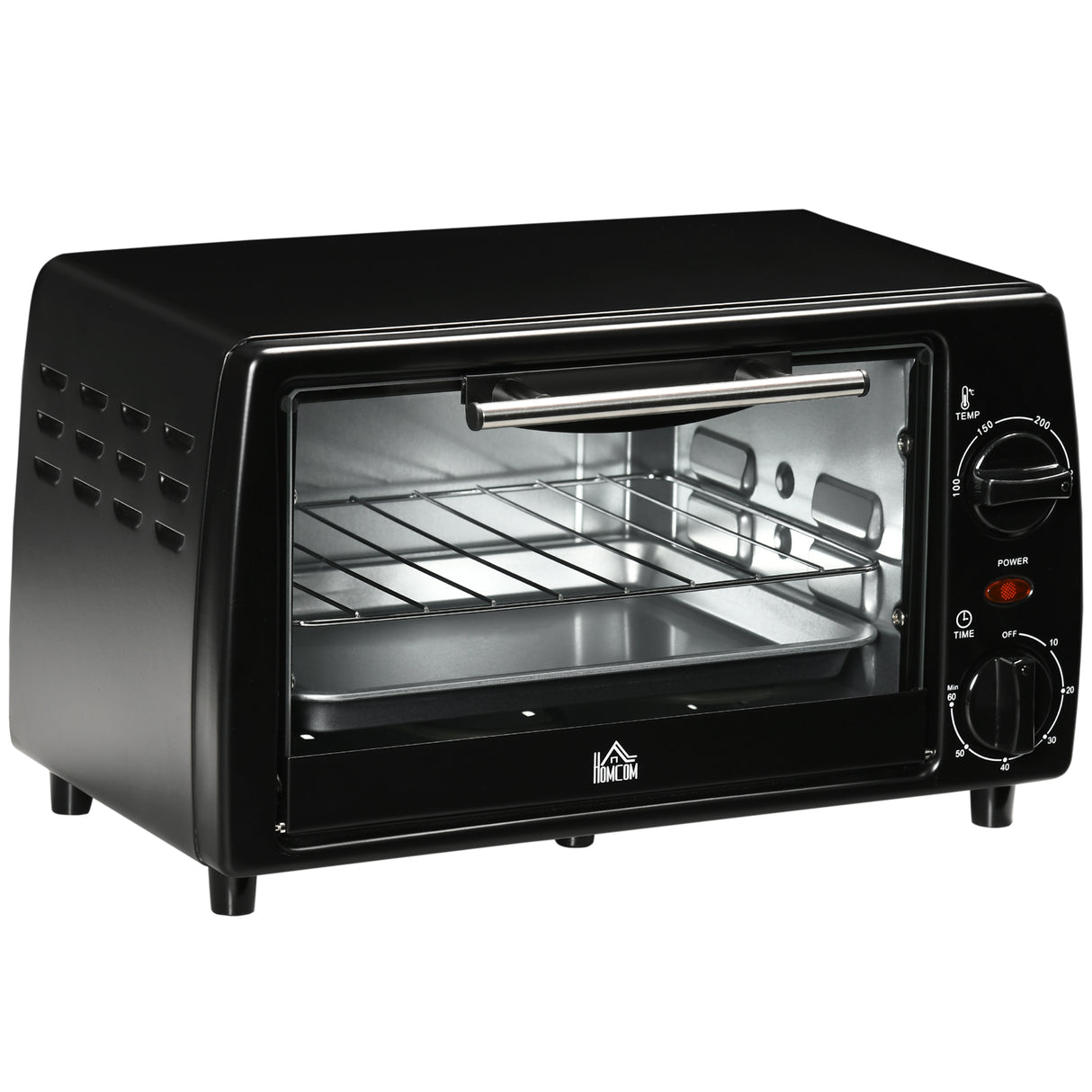 easycomfort easycomfort fornetto elettrico 10l da 750w con temperatura regolabile e timer 36 5x26x22 cm nero
