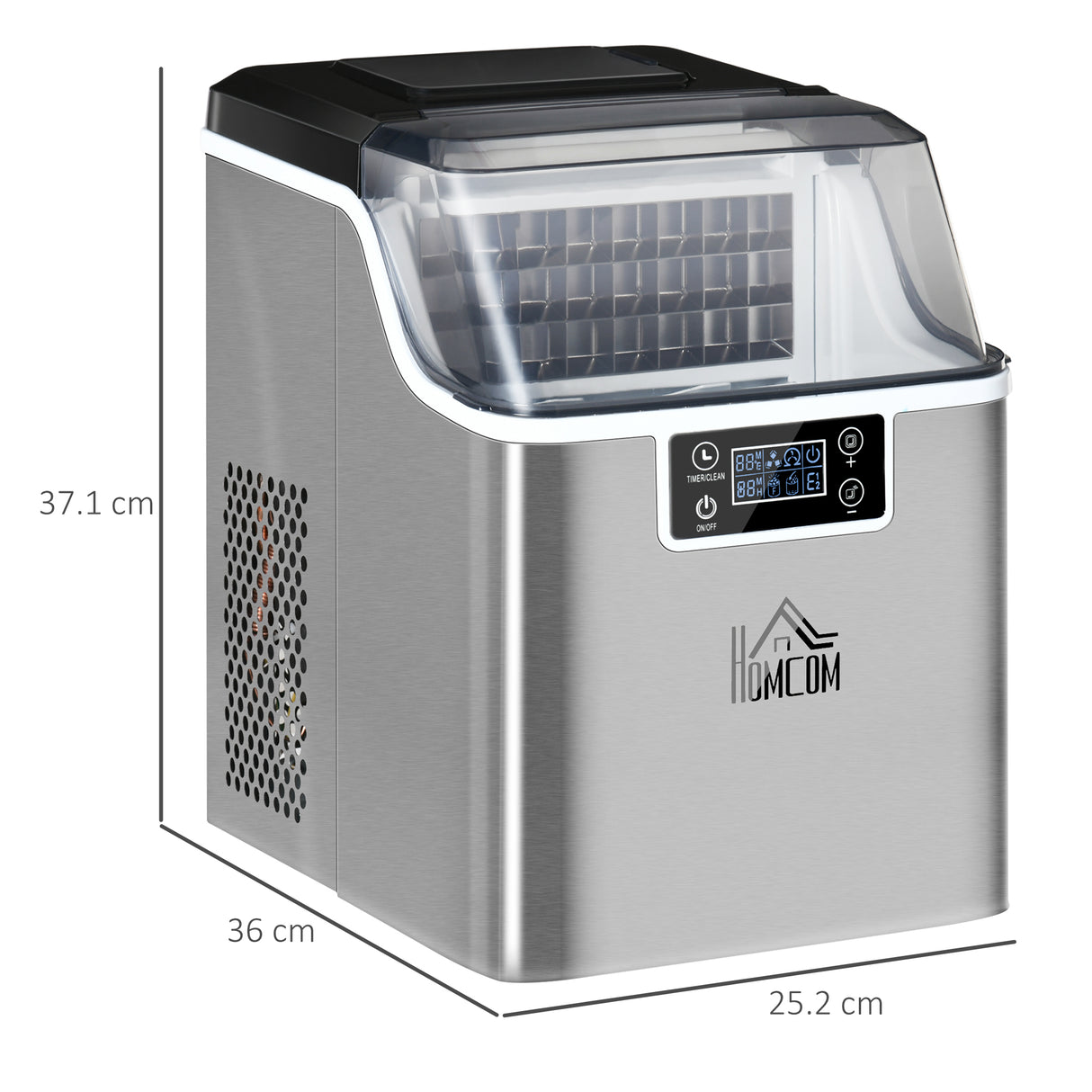 easycomfort easycomfort macchina del ghiaccio da 24 cubetti in 14 18 minuti con dimensione regolabile