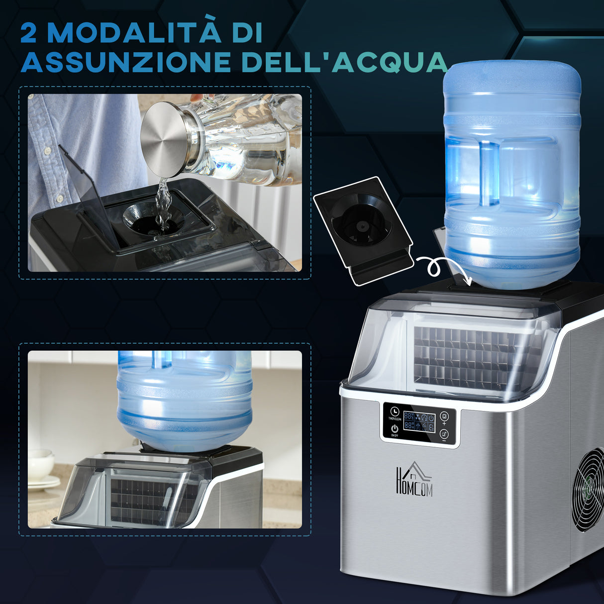 easycomfort easycomfort macchina del ghiaccio da 24 cubetti in 14 18 minuti con dimensione regolabile