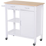 easycomfort easycomfort carrello da cucina classico con cassetti e ruote in legno salvaspazio 89x40x84cm ean 8054144134314