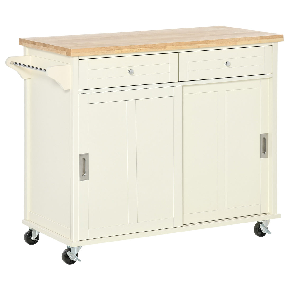 easycomfort easycomfort isola per cucina per utensili e accessori con cassetti armadietto e portasciugamani 110x49 5x89 5 cm bianco