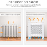 easycomfort easycomfort copritermosifone in legno a griglia bianco 78x82x19cm