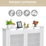 easycomfort easycomfort copritermosifone in legno a griglia bianco 111.5x82x19cm
