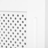 easycomfort copritermosifone in legno a griglia bianco 151.5x82x19cm