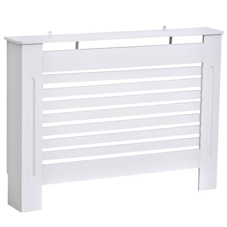 easycomfort easycomfort copritermosifone in legno bianco con struttura a doghe 112x19x81cm