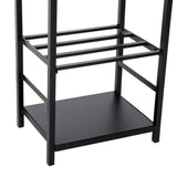 easycomfort easycomfort portalegna con set attrezzi per il camino in acciaio nero 40 x 30 x 74.5cm