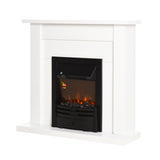 easycomfort easycomfort camino elettrico 10002000w effetto fiamma con led a 5 livelli e telecomando bianco