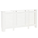 easycomfort mobile copricalorifero larghezza regolabile e mensola superiore in mdf e legno   bianco