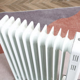 easycomfort easycomfort radiatore a olio a 11 elementi 3 livelli di riscaldamento e timer 50 5x24x63cm bianco