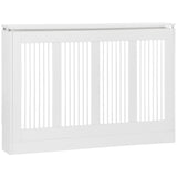 easycomfort copritermosifone a doghe moderno ed elegante per la casa in mdf e acciaio 120x18x84cm bianco