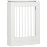 easycomfort copritermosifone a doghe moderno ed elegante per la casa in mdf e acciaio 60x18x84cm bianco