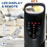 easycomfort easycomfort ventilatore a colonna con telecomando fino a 5m oscillante 70 con 3 modalita e 3 velocita timer 7 5h 40w nero 18x78 5cm