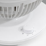 easycomfort easycomfort ventilatore da tavolo 3 velocita oscillazione 70 e inclinazione 90 27x27x34cm bianco e nero