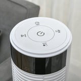 easycomfort ventilatore a colonna con 3 velocita e 4 modalita timer di 12h pannello led e telecomando bianco