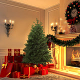 easycomfort easycomfort albero di natale artificiale gigante 150cm realistico decorazione di natale con 440 rami base pieghevole e rimovibile