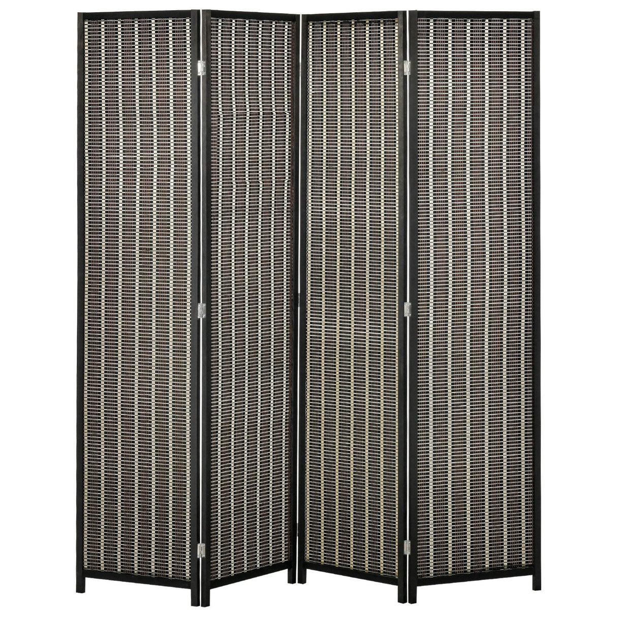easycomfort easycomfort separe pieghevole a 4 pannelli struttura in legno e bambu fantasia