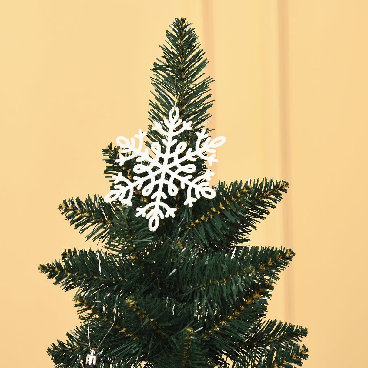 easycomfort easycomforthomcm albero di natale artificiale alto con base pieghevole 380 rami in pvc e metallo 180cm verde