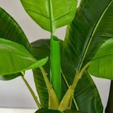easycomfort banano pianta in vaso albero di banano artificiale pianta finta per interno ed esterno 150cm