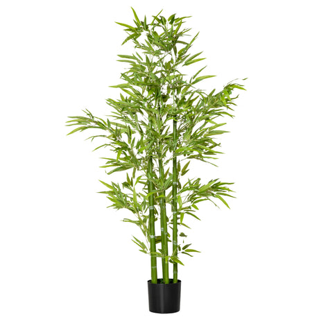 easycomfort pianta finta di bambu alta 150cm con vaso incluso per interno ed esterno