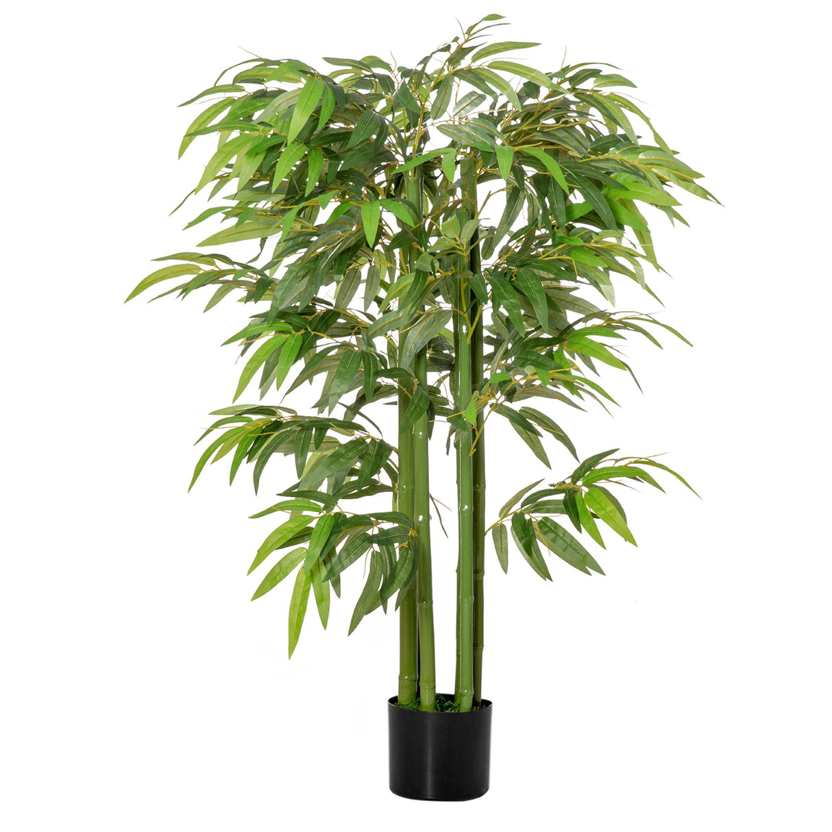 easycomfort pianta finta bambu in vaso realistico con 780 foglie per interno ed esterno 140cm