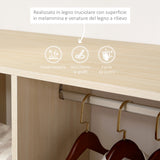 easycomfort easycomfort mobile aperto con stand appendiabiti e 3 ripiani 80 x 40 x 128cm ean 8054111846721