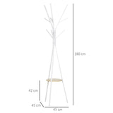 easycomfort easycomfort appendiabiti da terra verticale moderno per ingresso 45x45x180cm bianco ean 8054111840194