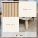 easycomfort easycomfort comodino moderno con cassetto e ripiano aperto in truciolato 47x47x50 cm color legno