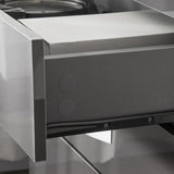 easycomfort easycomfort cassettiera da 4 cassetti con maniglie di metallo in truciolato 75x36x72 cm grigio