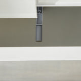 easycomfort easycomfort comodino moderno con 16 luci led rgb telecomando e due cassetti in truciolato 70x37x38cm bianco