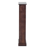 easycomfort easycomfort mobiletto scaffale porta cd con 5 ripiani di archivazione in legno marrone 30x 17x 90cm ean 8054144131269