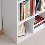 easycomfort easycomfort libreria bianca per casa e ufficio scaffale dal design moderno con 9 scomparti in legno 91x29 5x91cm ean 8054111845700