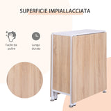easycomfort easycomfort tavolo multiuso design pieghevole con 4 scompartimenti 169 60 75cm ean 8054111849760