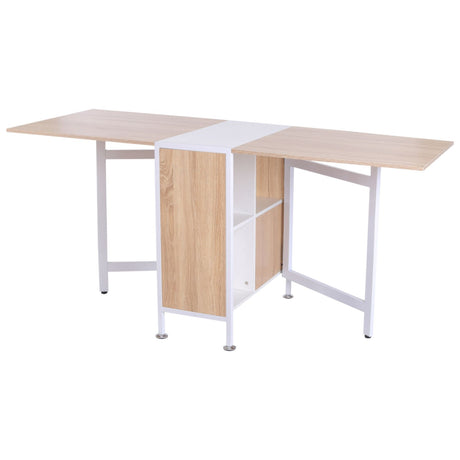 easycomfort easycomfort tavolo multiuso design pieghevole con 4 scompartimenti 169 60 75cm ean 8054111849760