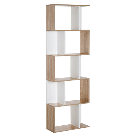 easycomfort easycomfort libreria moderna 5 ripiani pratici finitura eccellente superficie liscia e a prova di umidita in legno truciolato bianco 6024184 5cm ean 8054111846806