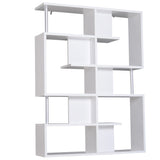 easycomfort easycomfort scaffale libreria ad s 5 ripiani design moderno soggiorno ufficio salotto legno bianco 120 x 28 6 x 160 cm