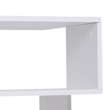 easycomfort easycomfort tavolino da caffe 2 ripiani aperti design moderno salotto soggiorno legno 40x40x43cm bianco ean 8054111841382