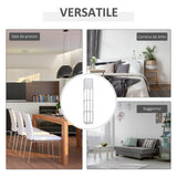 easycomfort easycomfort lampada da terra con 3 mensole integrate attacco e27 potenza 40w arredamento moderno in mdf 26x26x160cm bianco