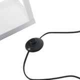 easycomfort easycomfort lampada da terra con 3 mensole integrate attacco e27 potenza 40w arredamento moderno in mdf 26x26x160cm bianco