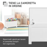easycomfort easycomfort panca contenitore multiuso in legno mdf apertura con blocco di sicurezza 81x40x46cm bianco