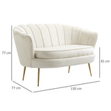 easycomfort easycomfort divano vintage 2 posti industrial chic divanetto francese per ingrasso in velluto 130x77x77cm