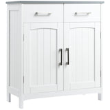 easycomfort easycomfort mobiletto bagno con 2 ante 2 cassetti e ripiano regolabile in mdf 68x33x76cm