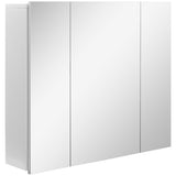 easycomfort easycomfort armadietto bagno con 3 ante specchiate e ripiani regolabili 70x15x60cm bianco