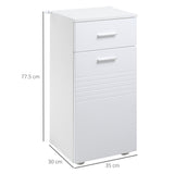 easycomfort easycomfort mobile bagno in legno con cassetto e armadietto 1 anta con mensole 35x30x77 5cm