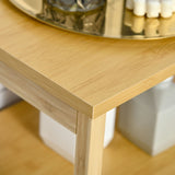 easycomfort easycomfort mobiletto bagno con cesto multiuso per bucato e giocattoli in mdf e bambu 40x30x86 5cm