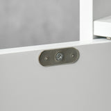 easycomfort easycomfort colonna bagno con mensole e armadietti mobile alto salvaspazio in legno 15x17x120cm bianco