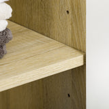 easycomfort easycomfort mobile bagno in truciolato bianco con 2 armadietti con ante e 2 ripiani aperti 53x33 5x195 7 cm