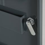 easycomfort easycomfort armadietto medicinali con 3 ripiani e blocco con chiavi in acciaio 40x15x53 5cm bianco e grigio